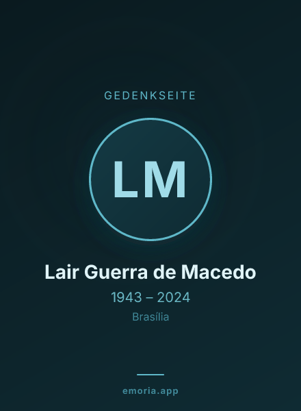 Gedenkportrait von Lair Guerra de Macedo