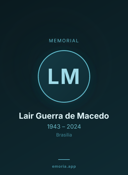 Memorial portrait of Lair Guerra de Macedo