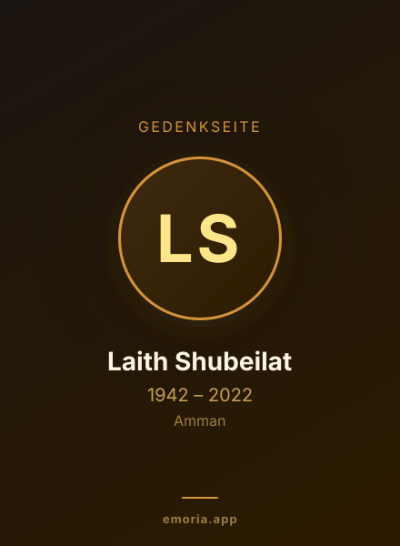 Gedenkportrait von Laith Shubeilat