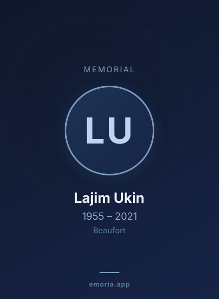 Memorial portrait of Lajim Ukin