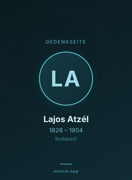 Gedenkportrait von Lajos Atzél