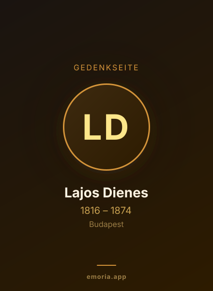 Gedenkportrait von Lajos Dienes