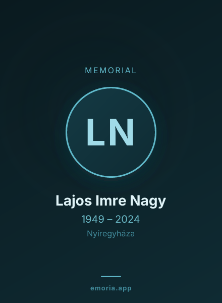 Memorial portrait of Lajos Imre Nagy