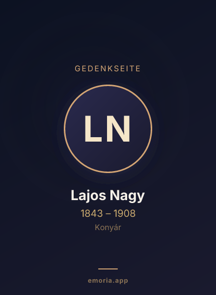 Gedenkportrait von Lajos Nagy