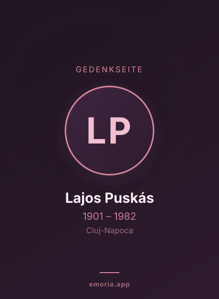 Gedenkportrait von Lajos Puskás