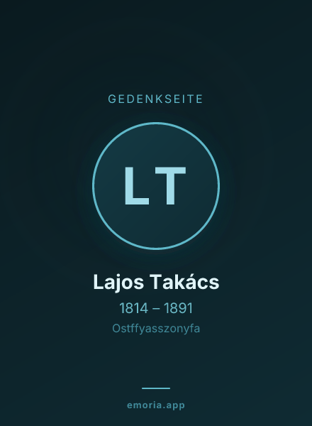 Gedenkportrait von Lajos Takács
