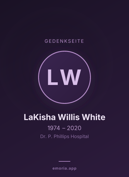 Gedenkportrait von LaKisha Willis White