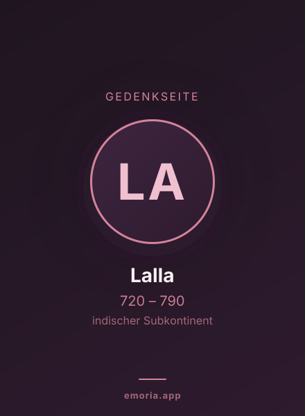 Gedenkportrait von Lalla