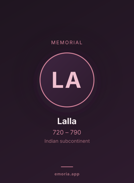 Memorial portrait of Lalla