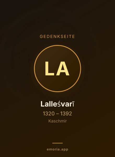Gedenkportrait von Lalleśvarī