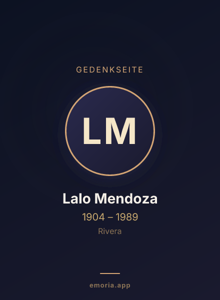 Gedenkportrait von Lalo Mendoza