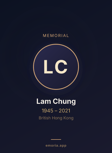 Memorial portrait of Lam Chung