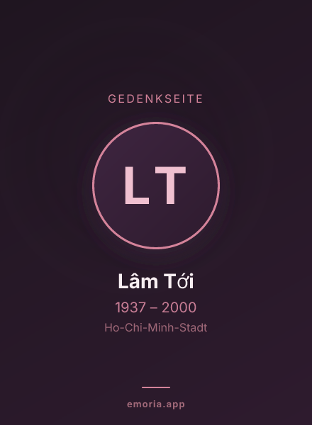 Gedenkportrait von Lâm Tới