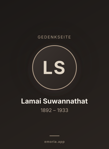 Gedenkportrait von Lamai Suwannathat