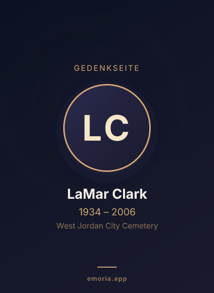 Gedenkportrait von LaMar Clark