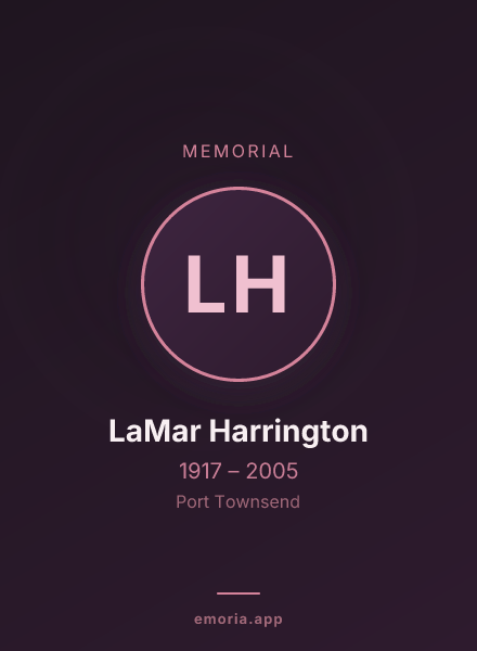 Memorial portrait of LaMar Harrington