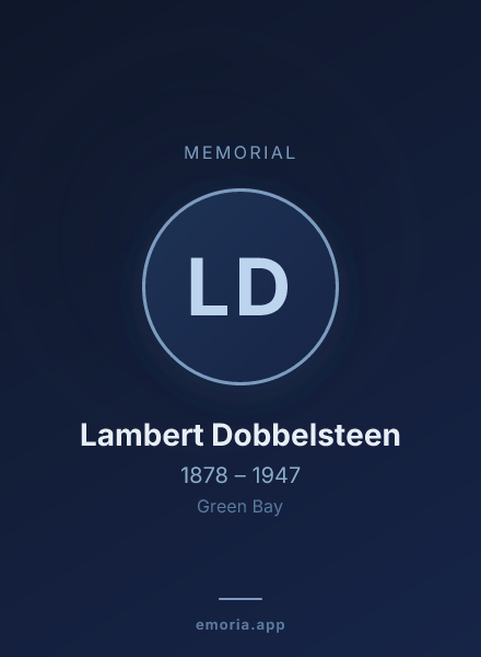 Memorial portrait of Lambert Dobbelsteen