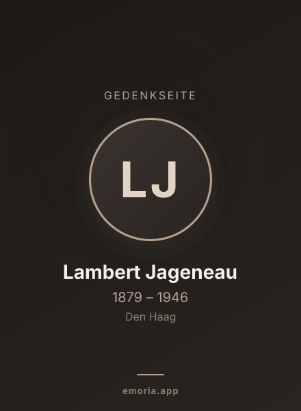 Gedenkportrait von Lambert Jageneau