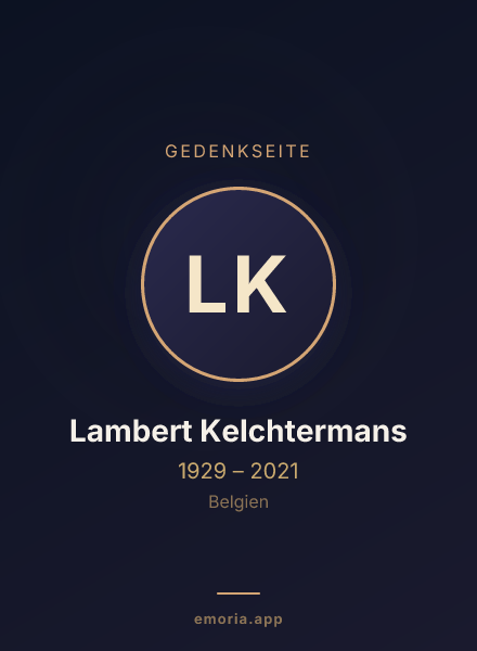 Gedenkportrait von Lambert Kelchtermans
