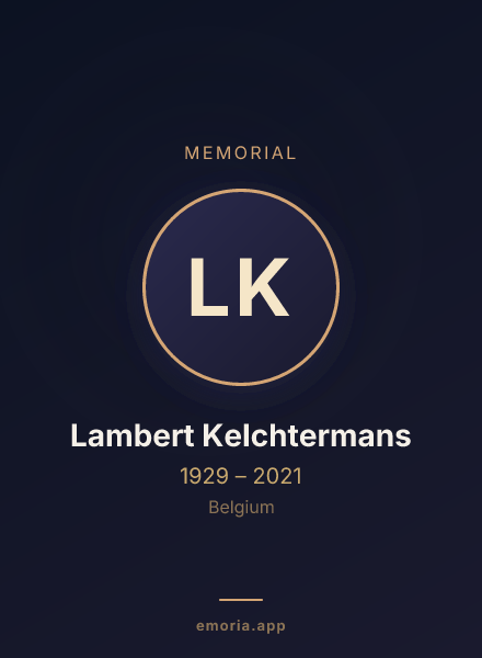 Memorial portrait of Lambert Kelchtermans