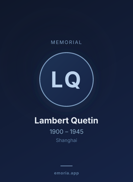 Memorial portrait of Lambert Quetin