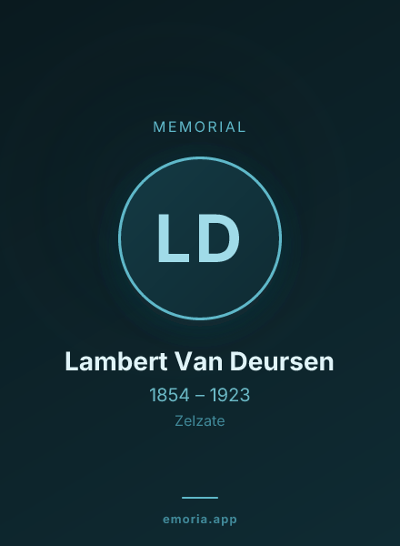 Memorial portrait of Lambert Van Deursen