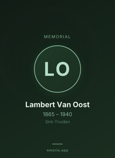 Memorial portrait of Lambert Van Oost