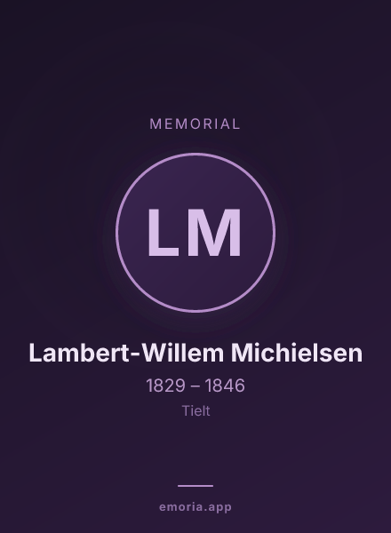 Memorial portrait of Lambert-Willem Michielsen