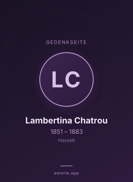 Gedenkportrait von Lambertina Chatrou