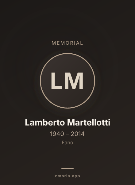 Memorial portrait of Lamberto Martellotti