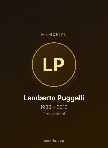Memorial portrait of Lamberto Puggelli