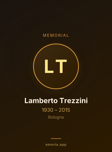 Memorial portrait of Lamberto Trezzini