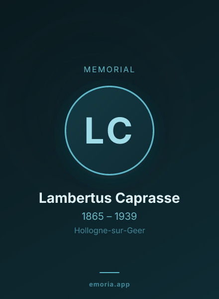 Memorial portrait of Lambertus Caprasse