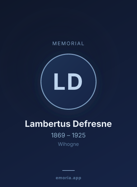 Memorial portrait of Lambertus Defresne