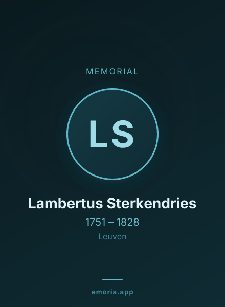 Memorial portrait of Lambertus Sterkendries