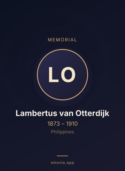 Memorial portrait of Lambertus van Otterdijk