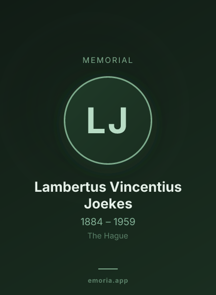 Memorial portrait of Lambertus Vincentius Joekes