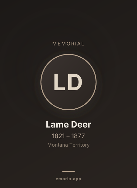 Memorial portrait of Lame Deer