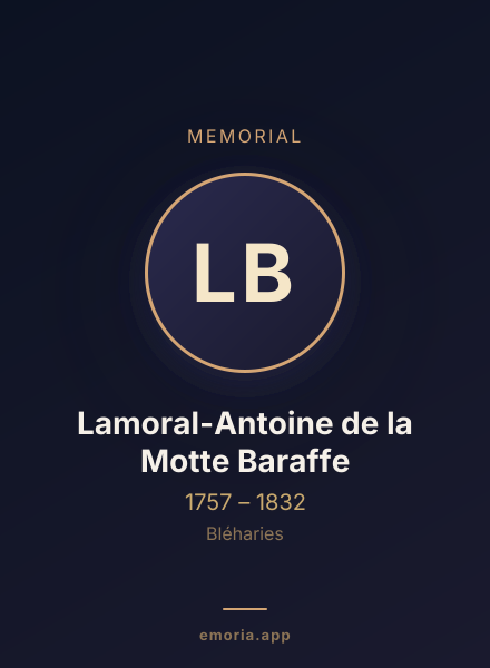 Memorial portrait of Lamoral-Antoine de la Motte Baraffe