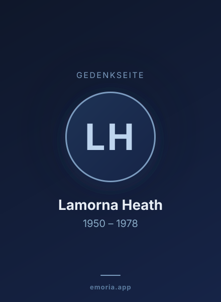 Gedenkportrait von Lamorna Heath