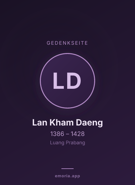 Gedenkportrait von Lan Kham Daeng