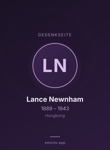 Gedenkportrait von Lance Newnham