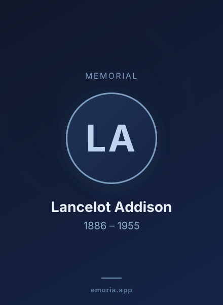 Memorial portrait of Lancelot Addison