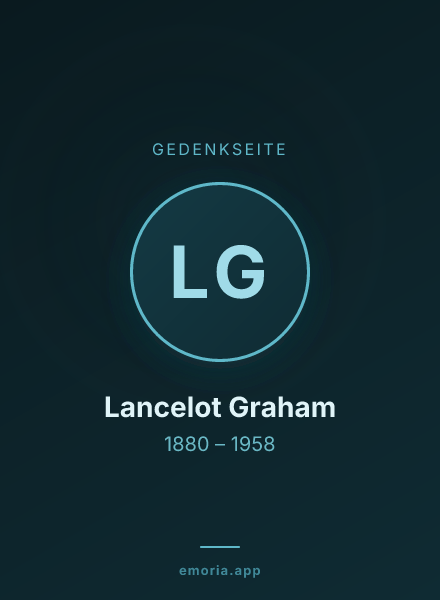 Gedenkportrait von Lancelot Graham