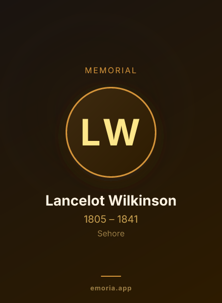 Memorial portrait of Lancelot Wilkinson