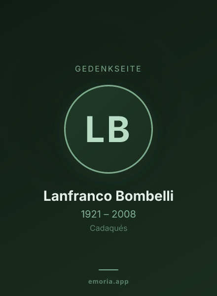 Gedenkportrait von Lanfranco Bombelli