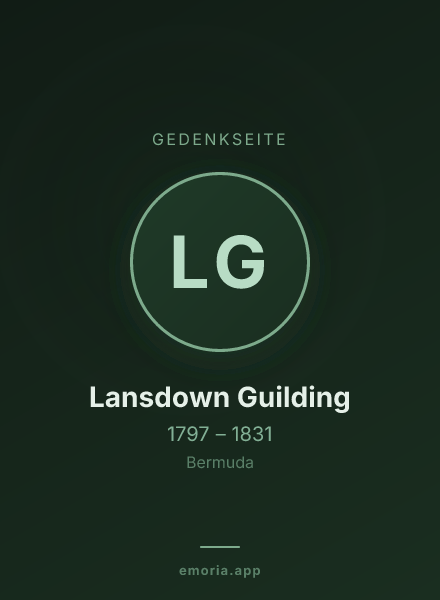 Gedenkportrait von Lansdown Guilding