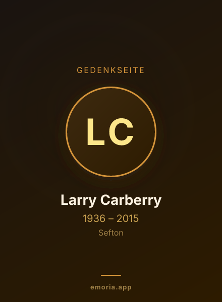 Gedenkportrait von Larry Carberry