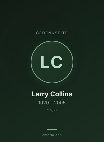 Gedenkportrait von Larry Collins