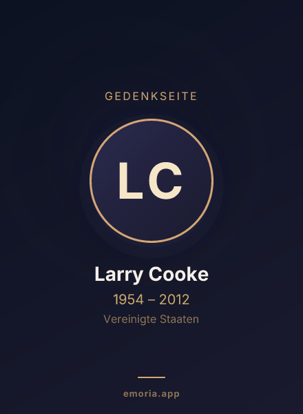 Gedenkportrait von Larry Cooke